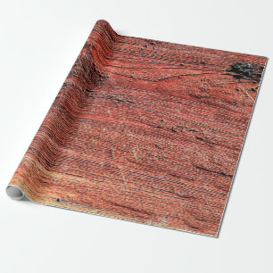 Old and rustic hardwood log surface, background te wrapping paper