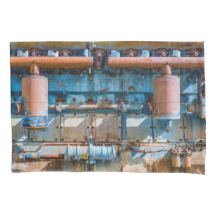 Old and rusty Atlas Imperial diesel engine at Inde Pillowcase
