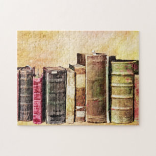 Old Antique Books Library Art Puzzle