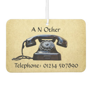 Old Antique Telephone Car Air Freshener