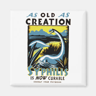 Old As Creation ~ Syphilis is Now Cureable Magnet