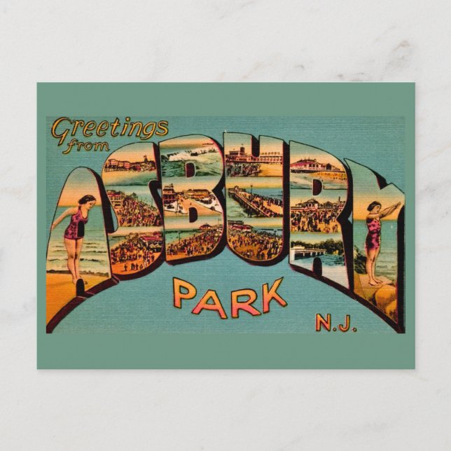 Old Asbury Park Postcard (Front)