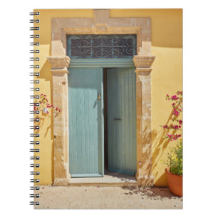 Old authentic green doors in Nicosia Cyprus Notebook