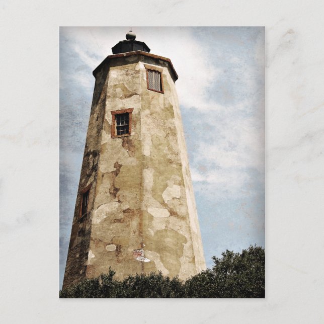 "Old Baldy" Lighthouse Postcard (Front)