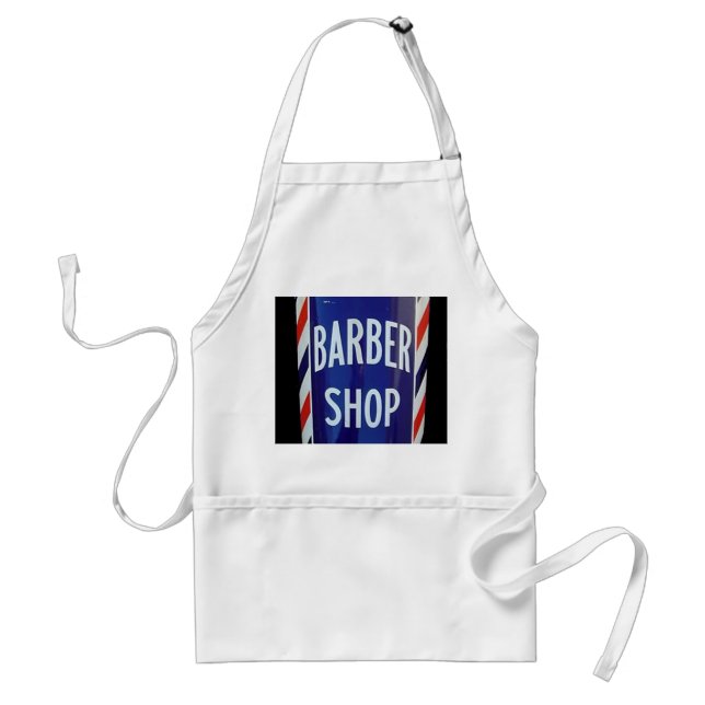 old barber shop sign standard apron (Front)