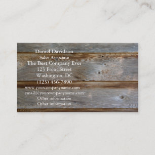 Old Barn Door Wood Business Card