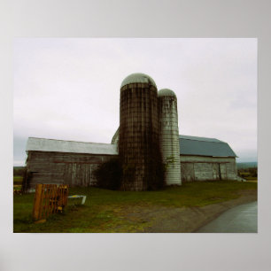 Old Barn in New York State Poster