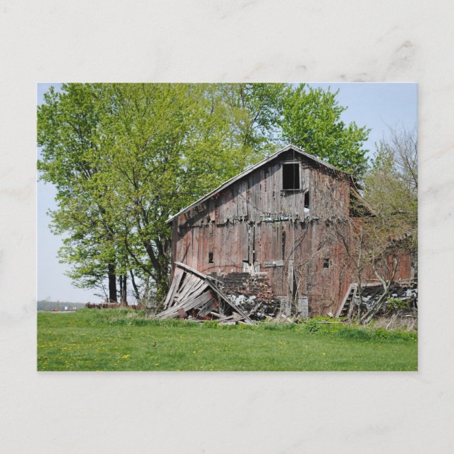 Old Barn in Rural Ohio Postcard (Front)