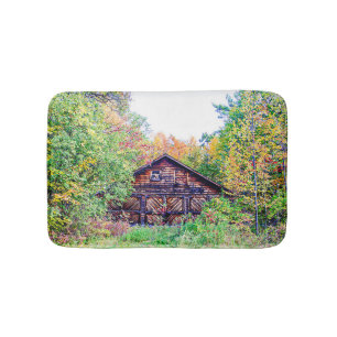 Old Barn in the Fall Bath Mat
