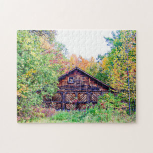 Old Barn in the Fall Jigsaw Puzzle