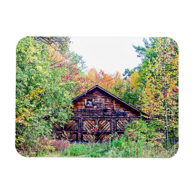 Old Barn in the Fall Magnet (Horizontal)
