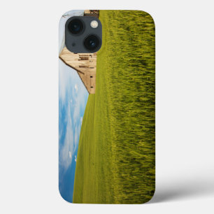 Old Barn Surrounded by Spring Wheat Field 2 iPhone 13 Case