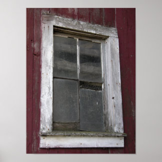 Old Barn Window Poster