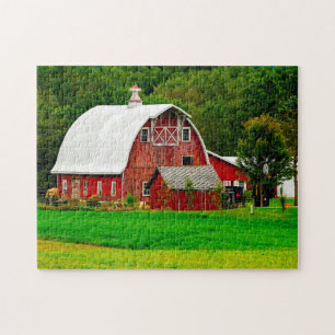 Old Barn Wisconsin. Jigsaw Puzzle