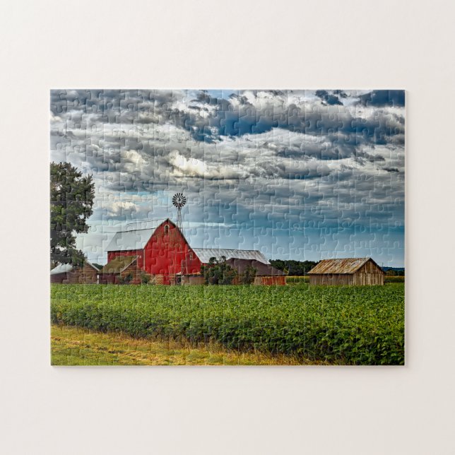 Old Barn Wisconsin. Jigsaw Puzzle (Horizontal)