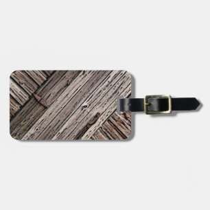 Old Barn Wood Abstract Luggage Tag