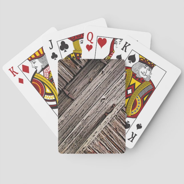 Old Barn Wood Playing Cards (Back)