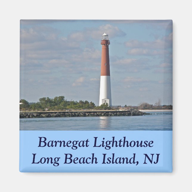 "Old Barney" Barnegat Lighthouse LBI NJ Magnet (Front)