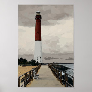 Old Barney, LBI New Jersey Poster