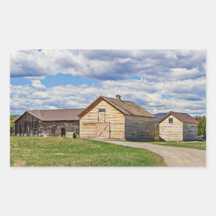 Old Barns Rectangular Sticker
