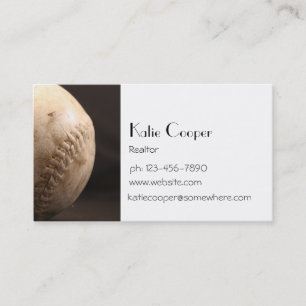 Old Baseball Business Card