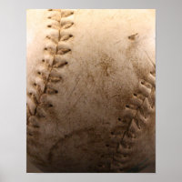 Old Baseball Up Close