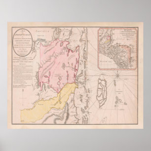Old Belise Map (1786) Poster