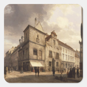 Old Berlin City Hall, 1867 Square Sticker