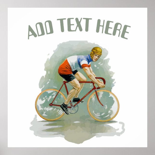 Old Bicycle, add text Poster (Front)
