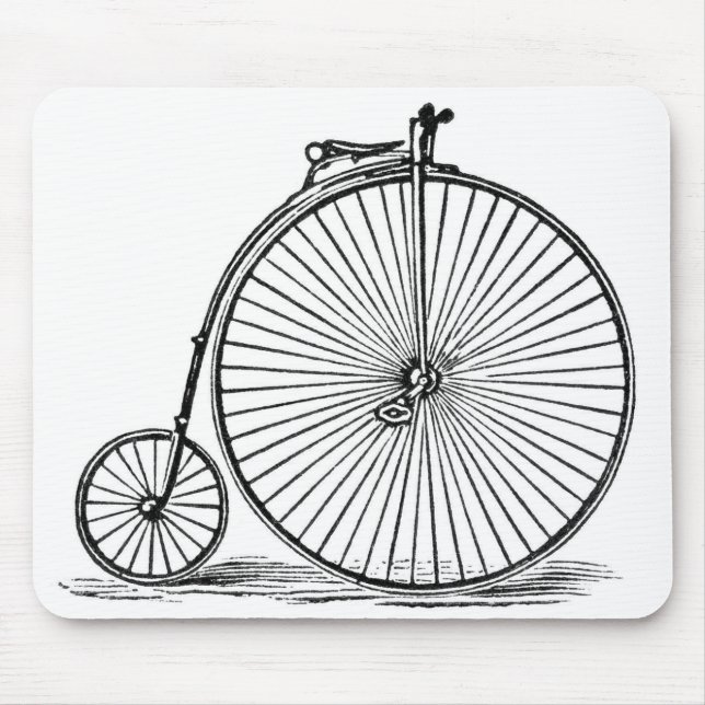 Old_Bicycle_Vintage-Art_Unisex Mouse Pad (Front)