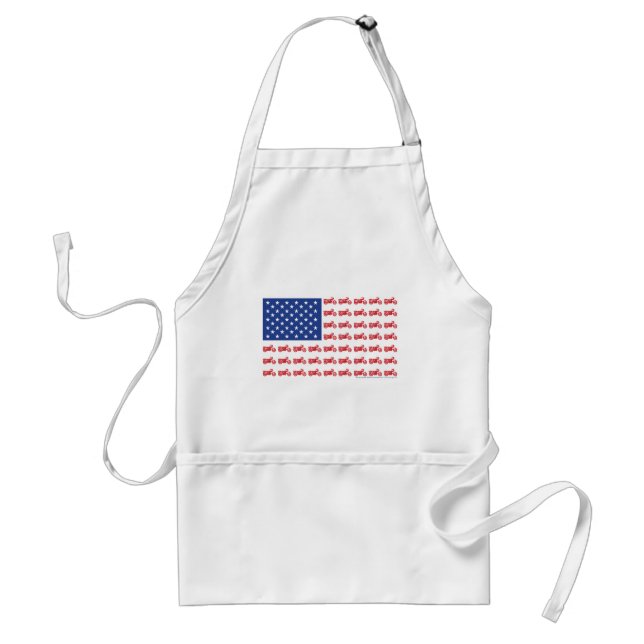 OLD-BIKE-FLAG-2-TEE STANDARD APRON (Front)