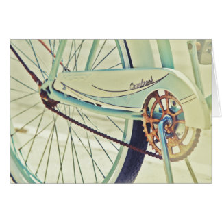 Old bike on sidewalk