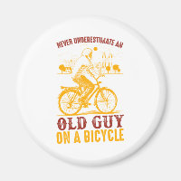 Old Biker Design | Bicycle | never underestimate 