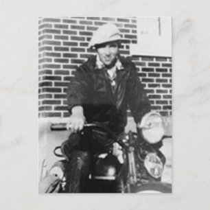 Old Biker Postcard