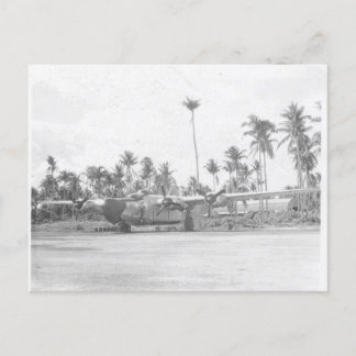 Old Black Magic B-24  Postcard