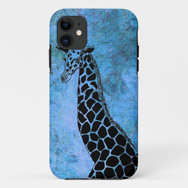 Old Blue Giraffe II - iPhone 5/5S Case (Back)