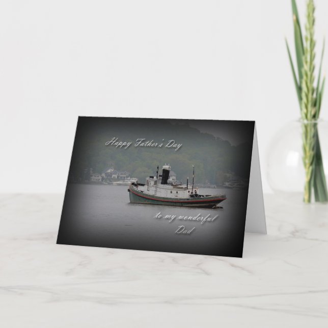 Old Boat Father's Day Dad Card (Front)