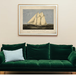 Old Boat Vintage Poster Wall Art