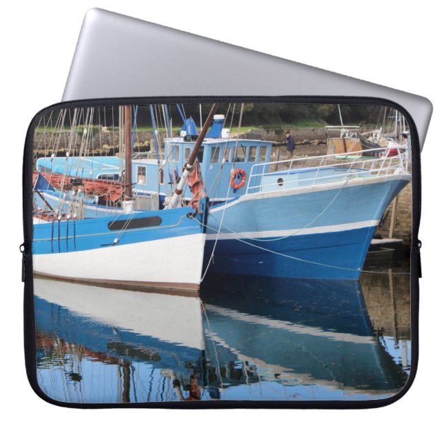 Old boats in Douarnenez Laptop Sleeve (Front)