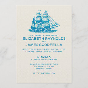 Old Boats Wedding Invitations
