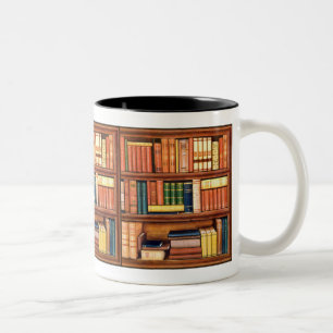 Old Books Library Bookworm Mug
