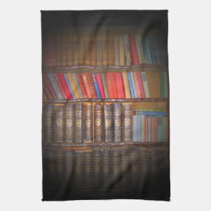 Old Books Tea Towel