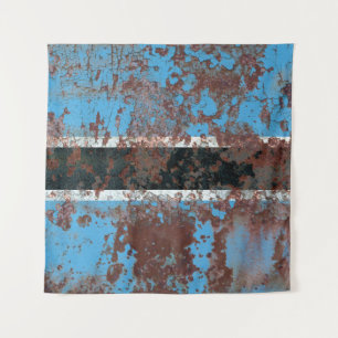 Old Botswana grunge background flagabstract, aged, Tapestry