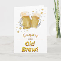 “Old Brew” Punny Beer Birthday Card
