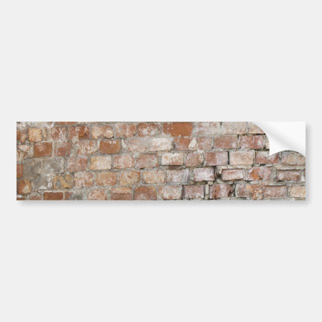 Old Brick Wall Bumper Sticker (Front)