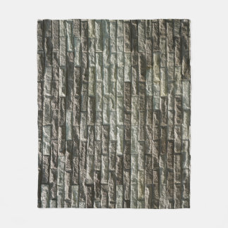Old Brick Wall: Distressed Texture Fleece Blanket