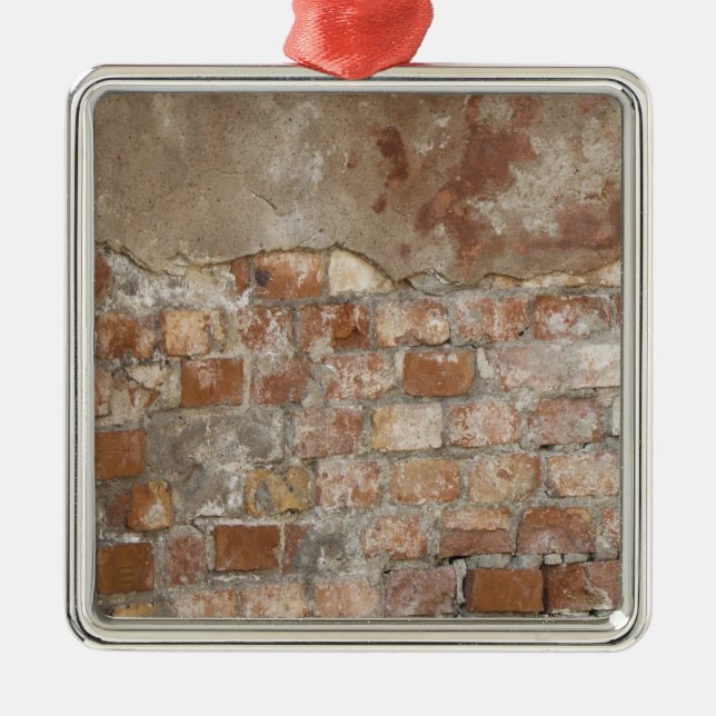 Old Brick Wall Metal Tree Decoration (Front)