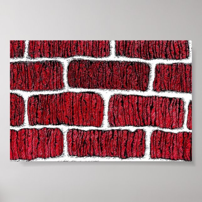 old brick wall poster (Front)