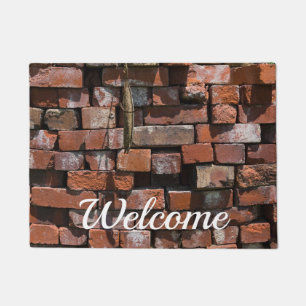 Old Bricks Abstract Welcome Doormat