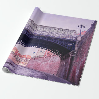 Old bridge,  medieval bridgeantique, arch, archite wrapping paper